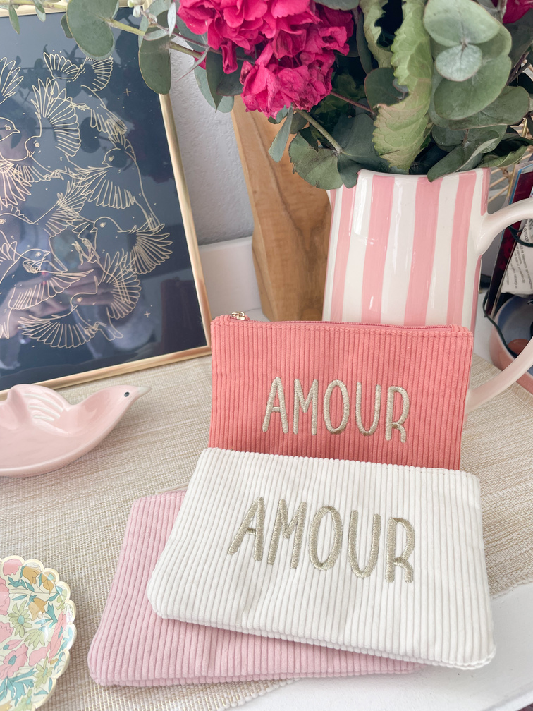 pochette Amour velours