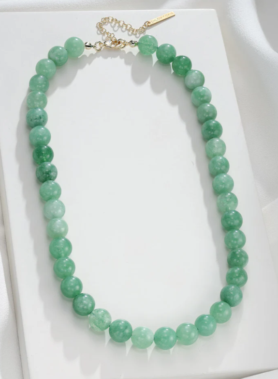 Collier Kai vert doré de Shlomit