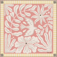 foulard Maradji oiseau liberté rose