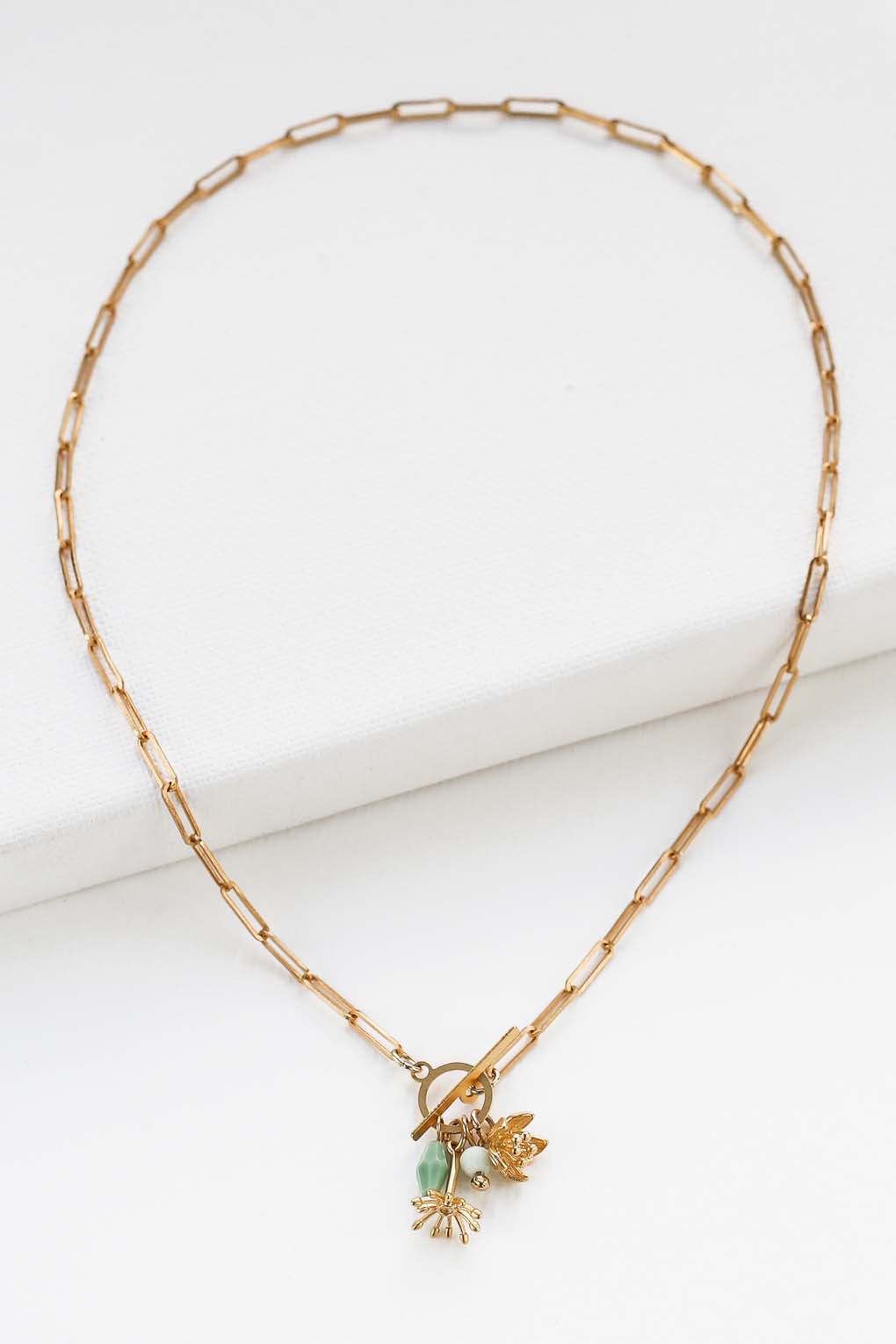 collier Nerine verte doré de Shlomit Ofir