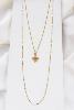 collier Didi vert long doré de Shlomit Ofir