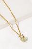 collier Mystic court vert doré de Shlomit Ofir