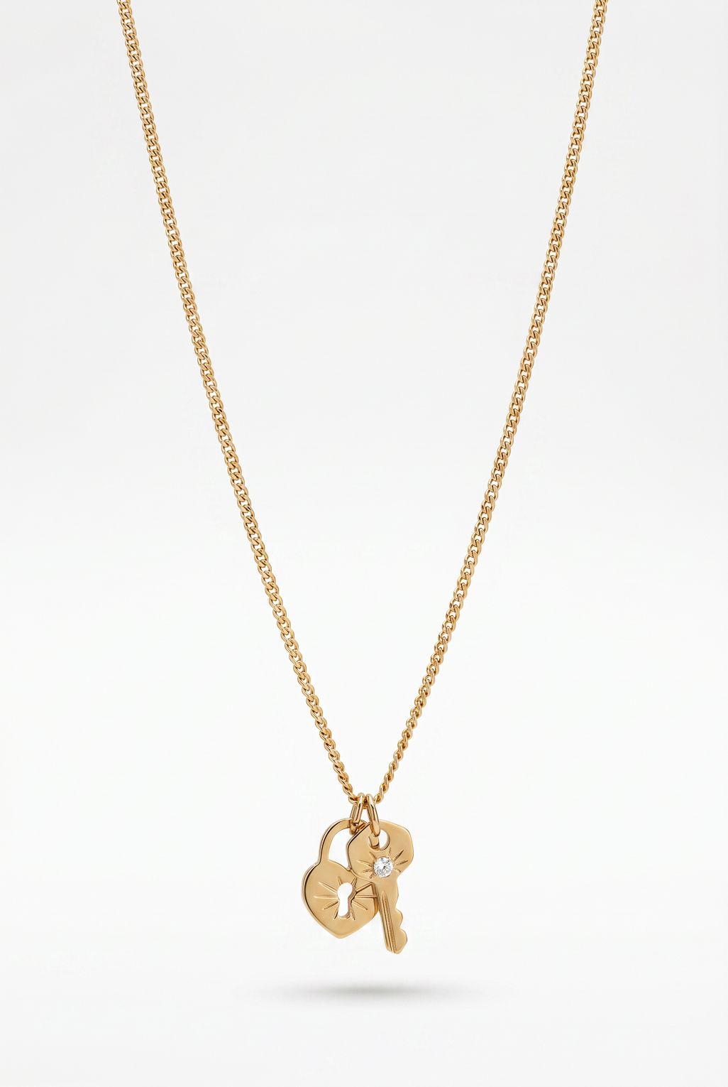 Collier Lock doré de Shlomit