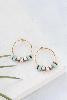 boucles Bali hoop small turquoise doré de Shlomit Ofir