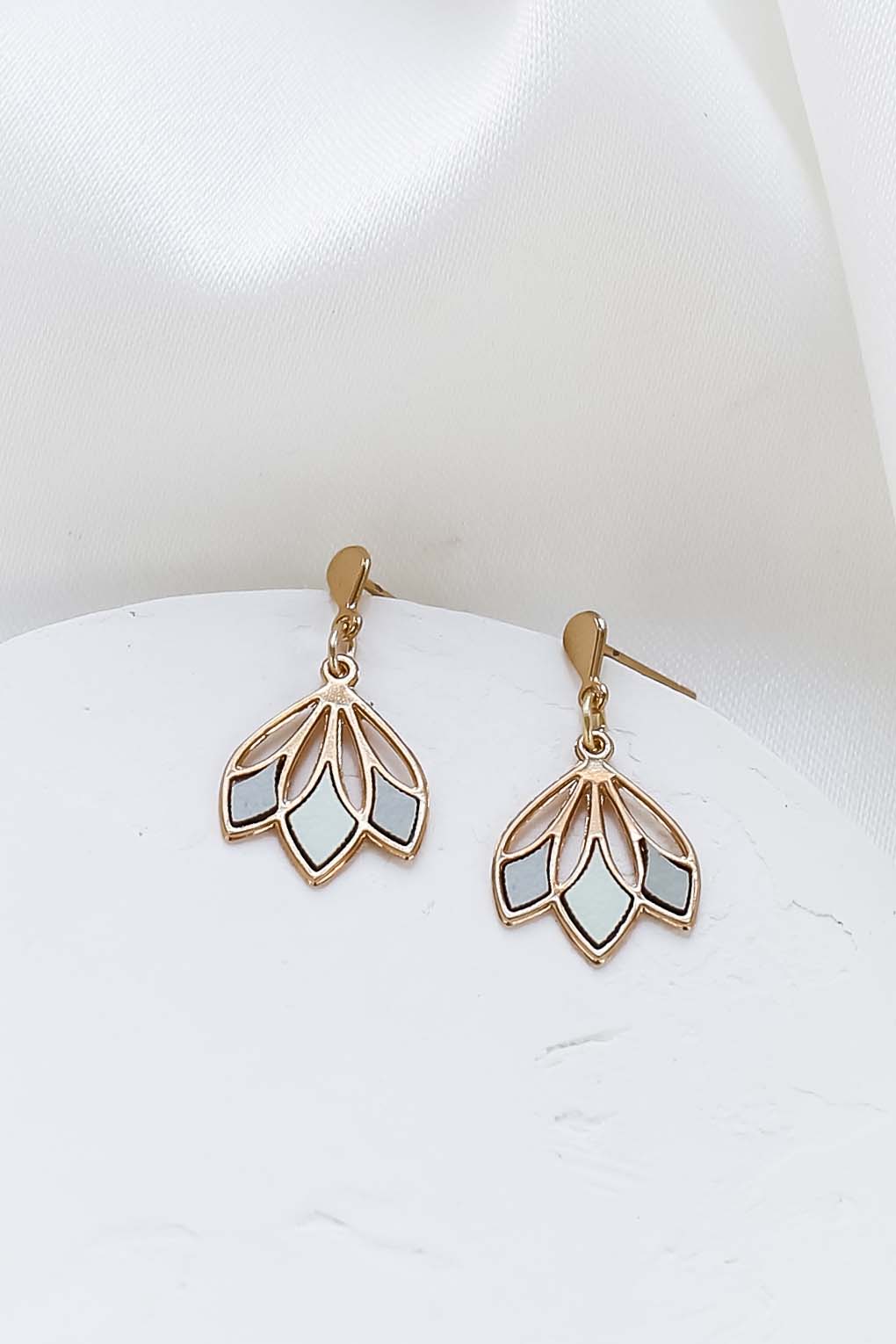 boucles Tamara vert doré de Shlomit Ofir