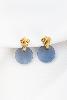 Boucles Sylvie bleu doré de Shlomit Ofir