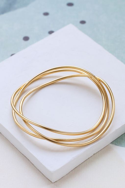 bracelet Sketch trio doré de Shlomit Ofir