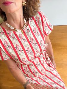 Robe fleurs longue de la capsule fantaisie L 40/42
