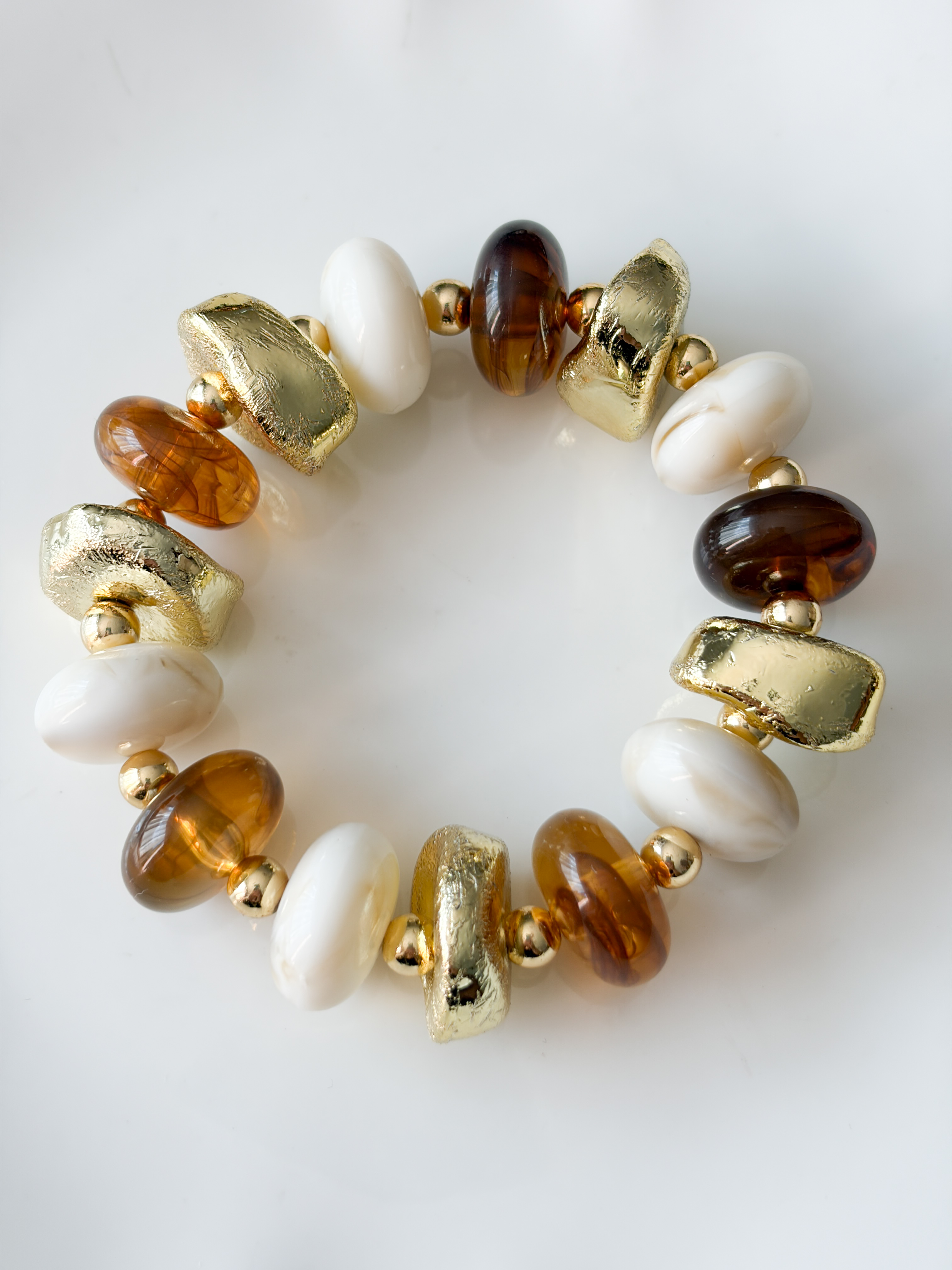 Bracelet Pippa marron doré