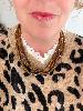 Collier Pippa marron doré