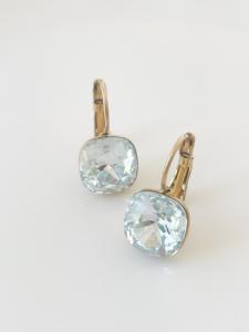 Boucles cristal BB glacier doré