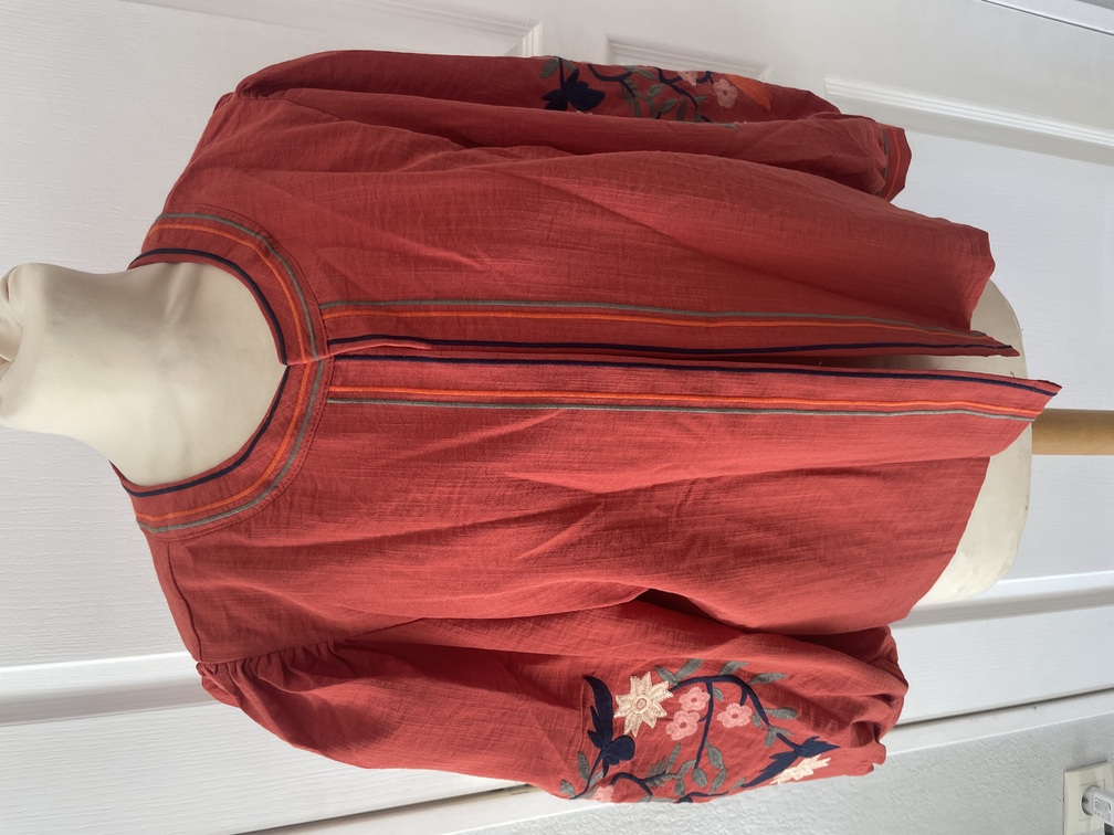 Veste brique brodée 38/40