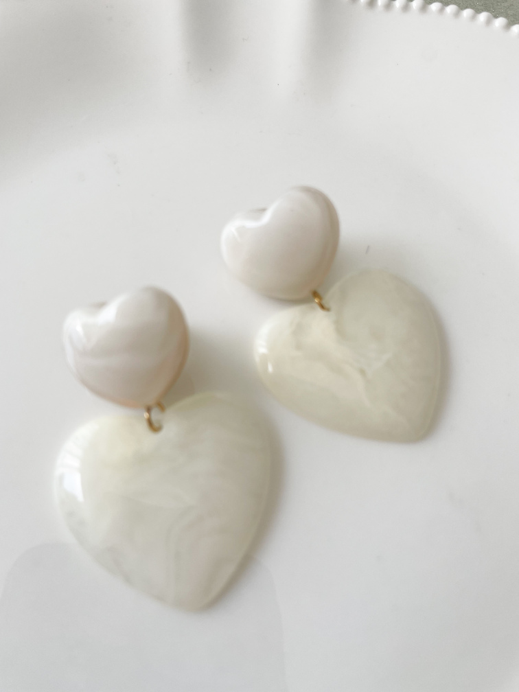 boucles Rosanna blanc doré
