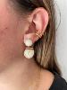 boucles Kloé beige doré