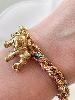 Bracelet éléphant doré
