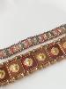 Bracelet Byzance bordeaux doré