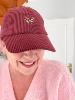 Casquette coeur graou bordeaux