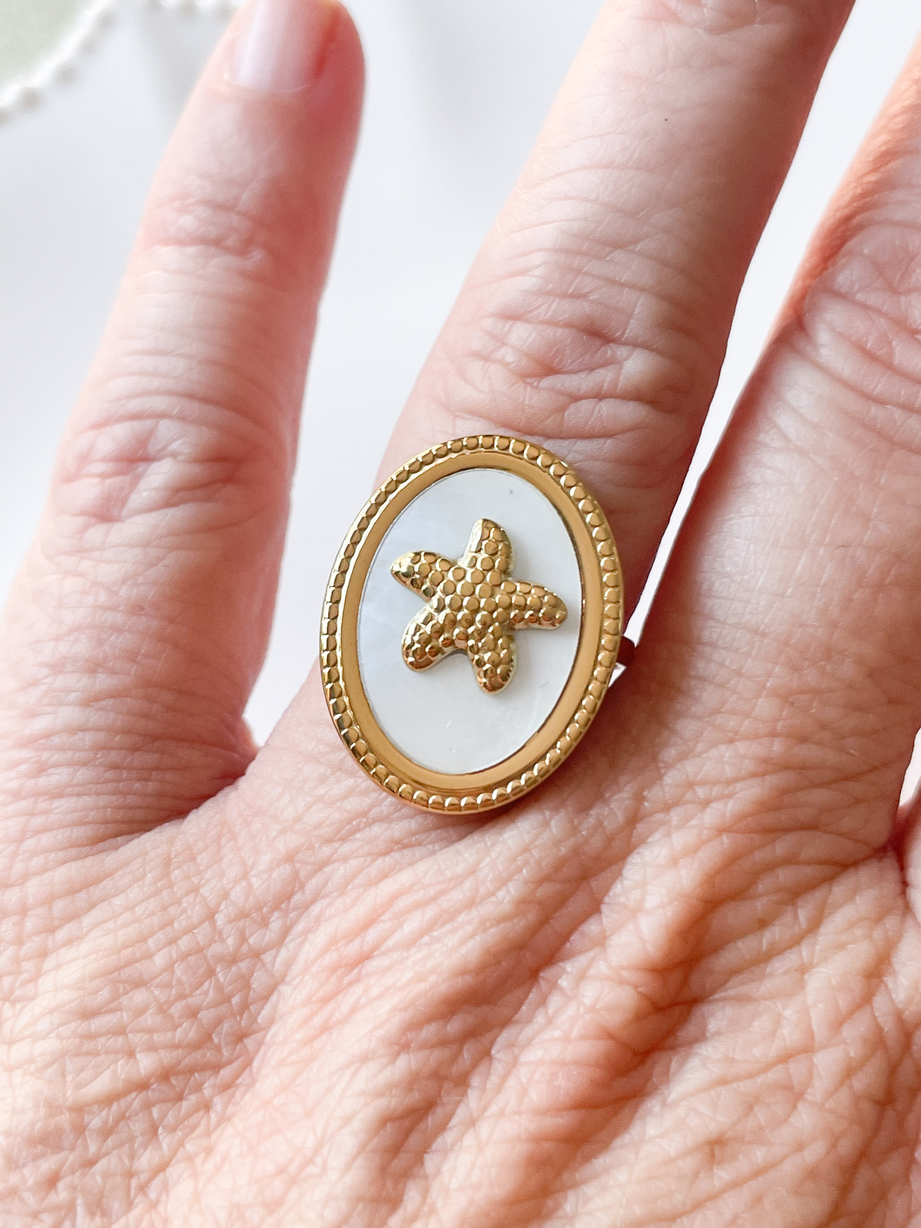 Bague Ariel doré