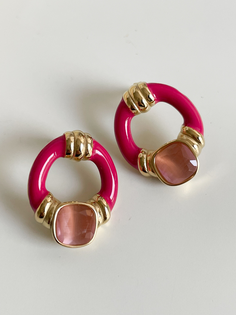 boucles Abba rose doré 