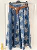 jupe denim broderies 36/40