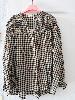 Tunique carreaux broderies noir  42/46