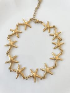 bracelet de cheville étoile doré
