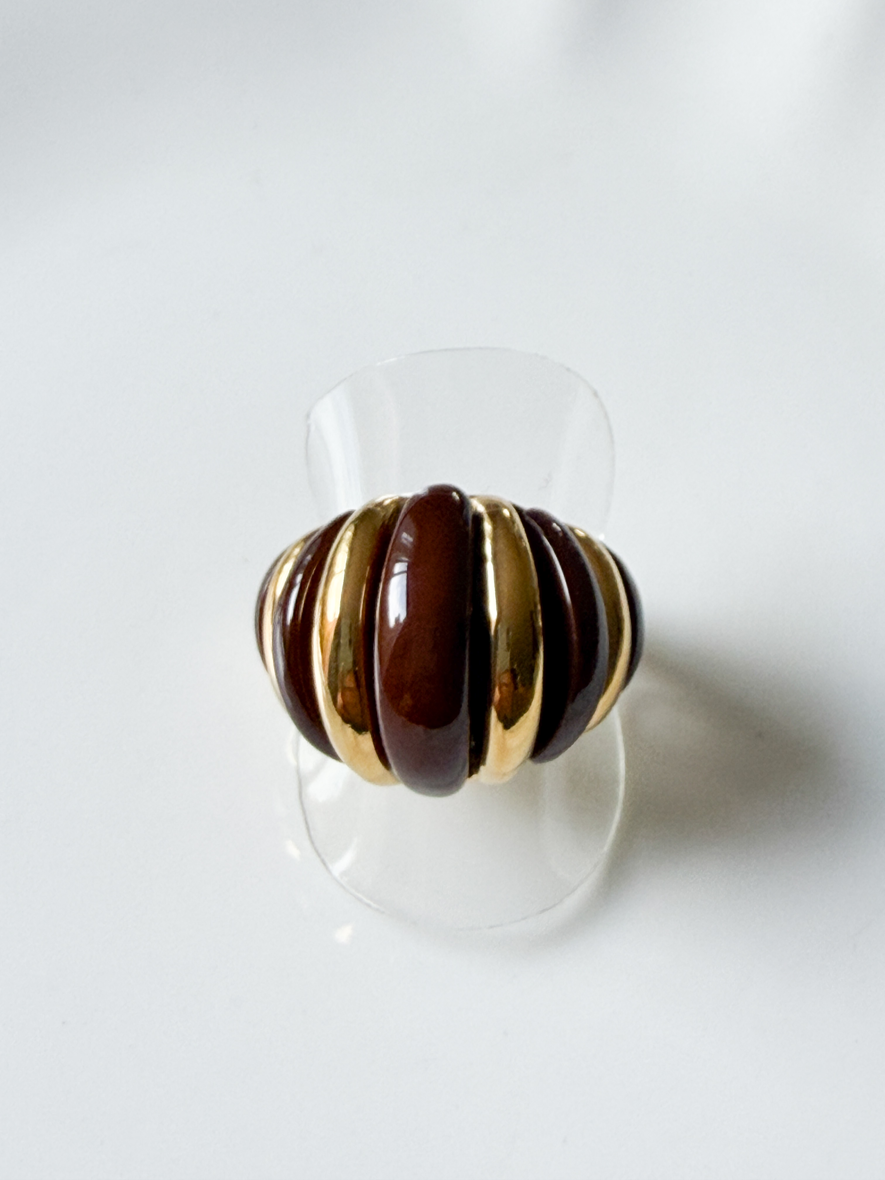 Bague Cricri marron doré de la capsule de Cricri