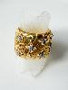 Bague Colette blanc doré
