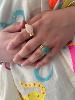 bague Alba rose doré