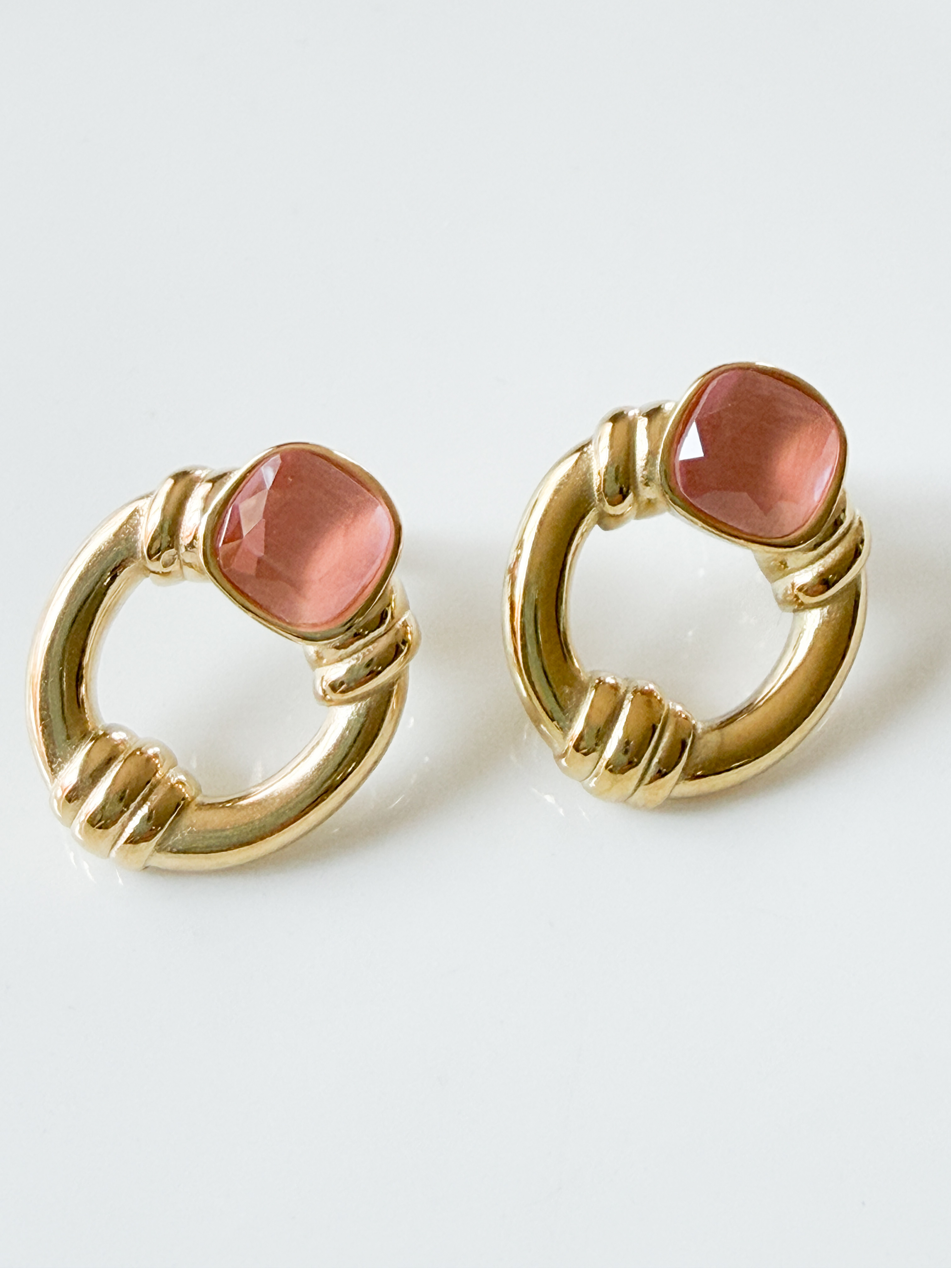 Boucles Roxy rose doré