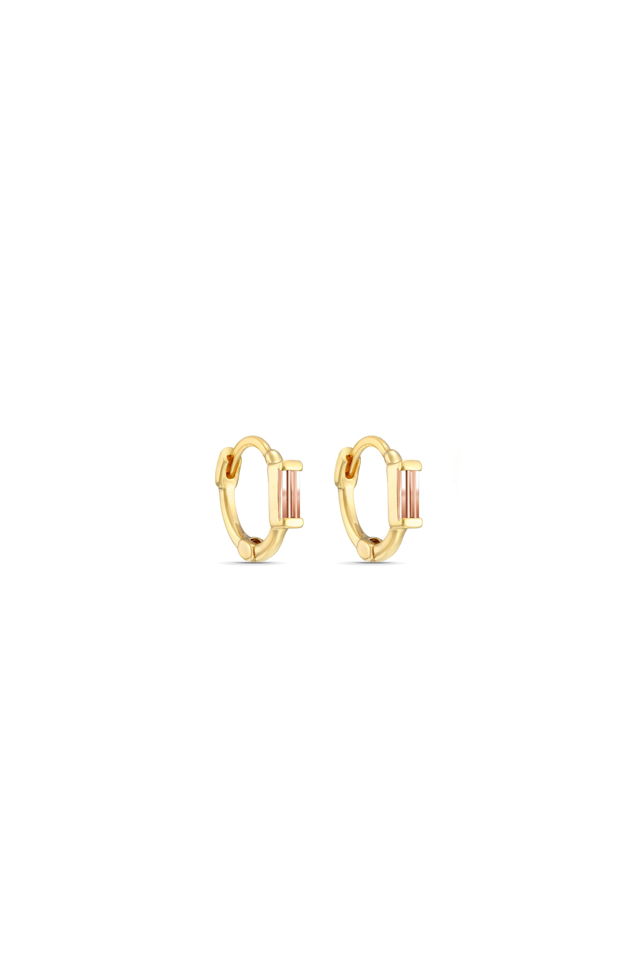 boucles Ryan hoop small poudre doré de Shlomit Ofir