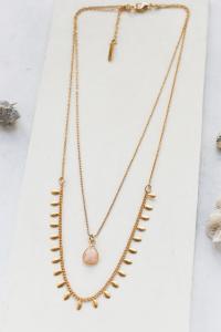 collier Delphi rose doré de Shlomit Ofir