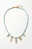 Collier Nura vert doré de Shlomit