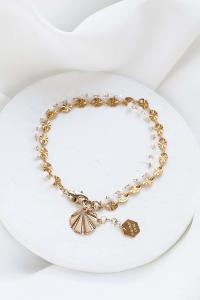 bracelet Alma blanc doré de Shlomit Ofir