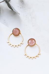 boucles Miya jacket rose doré de Shlomit Ofir