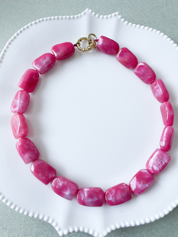 collier rose doré