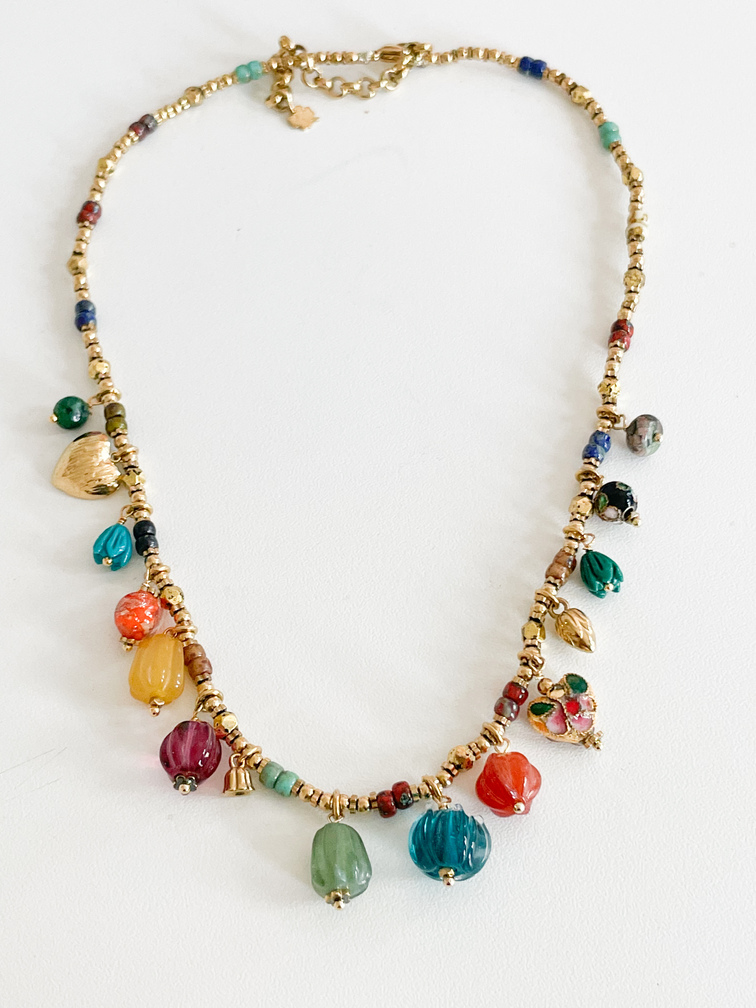 Collier Suzan coloré doré