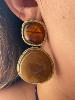 boucles Edith ambre doré