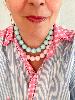 Collier Coco vert doré