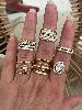 bague Annie strass doré