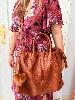 Sac Paulina marron cognac + pochette