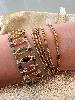 Bracelet pierres Danielle pastel doré