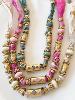 collier Nina vert doré