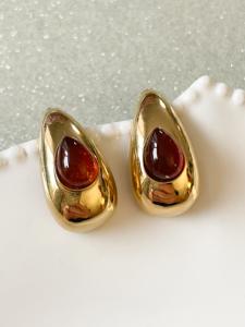 Boucles Betty marron doré