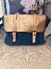 Sac nubuck bleu doré cuir 