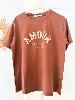 T shirt Club Amour marron paillettes 36 38