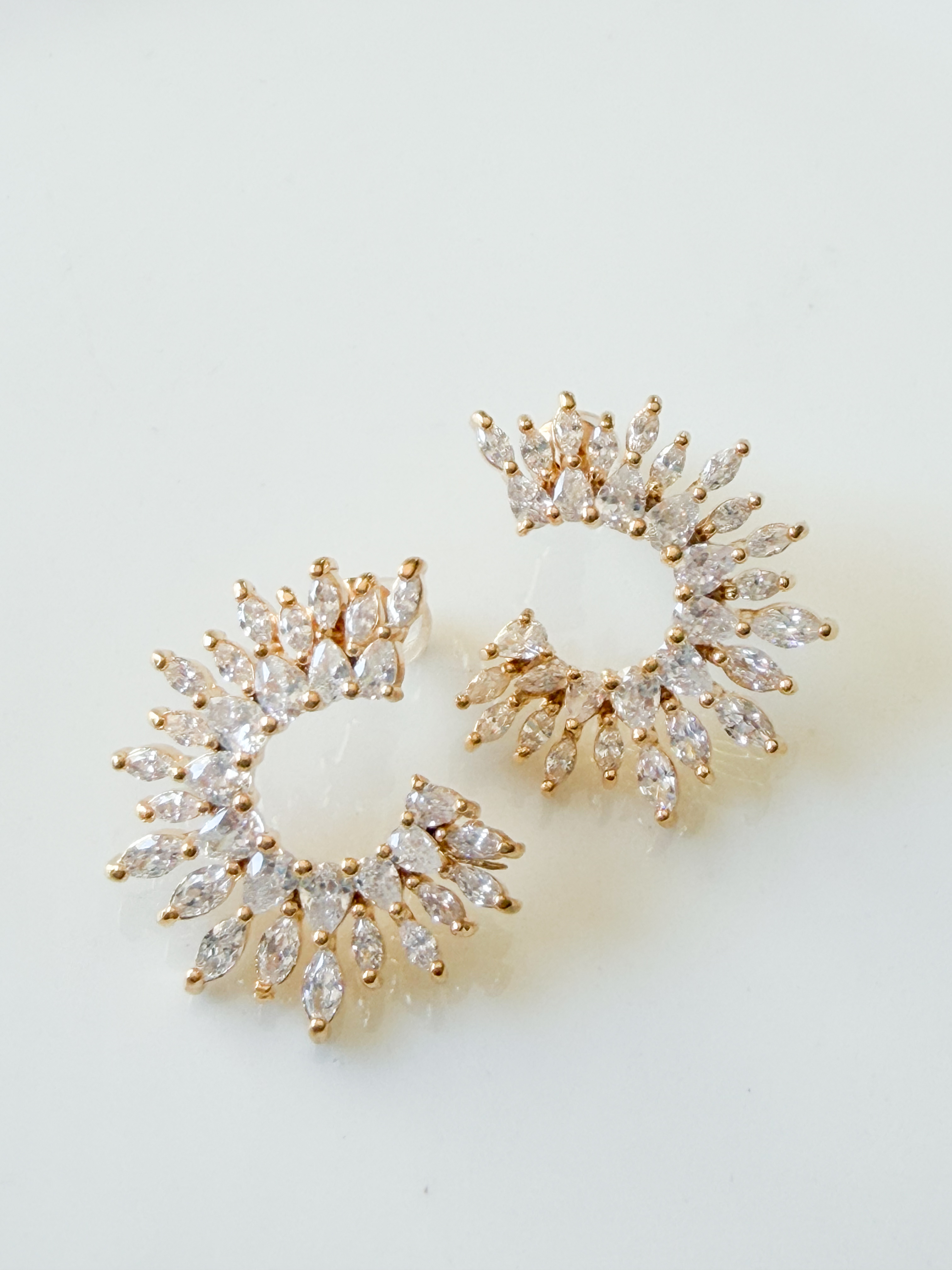 Boucles Stella strass doré