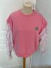 Pull chemise Season rose M/L 40/42