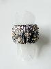 Bague Colette blanc doré argenté