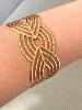 Bracelet manchette arabesque doré